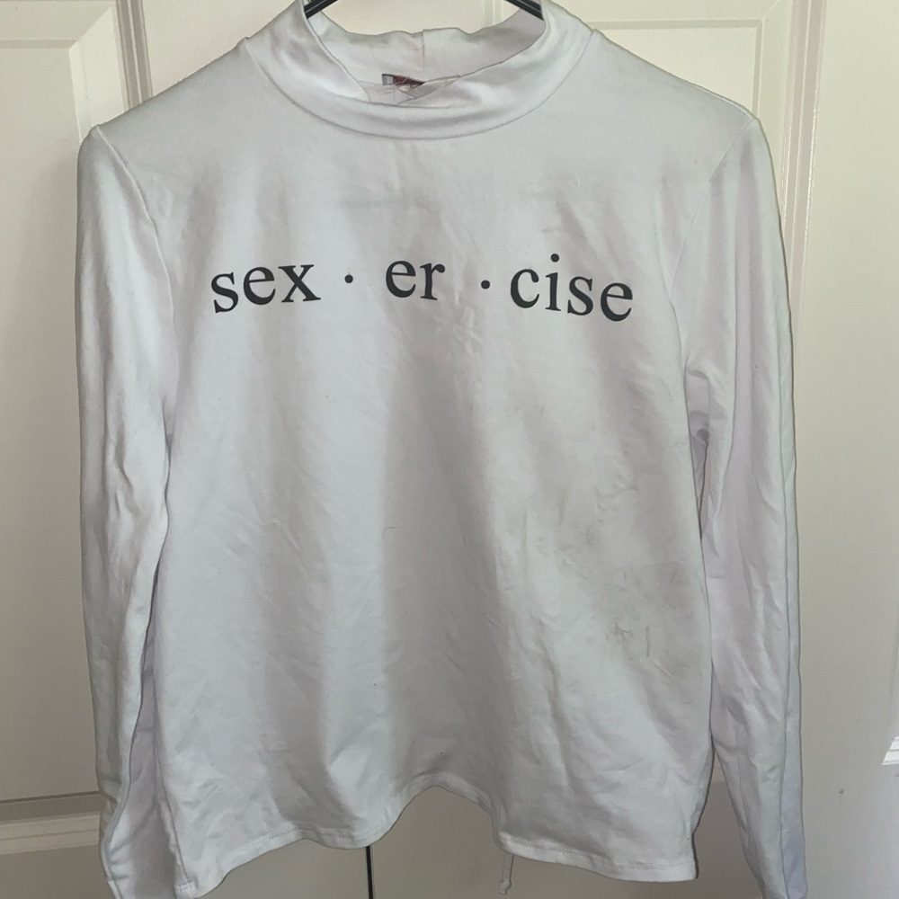 Novelty shirt with revealing back